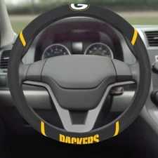 Fanmats 21528 Green Bay Packers Embroidered Steering Wheel Cover