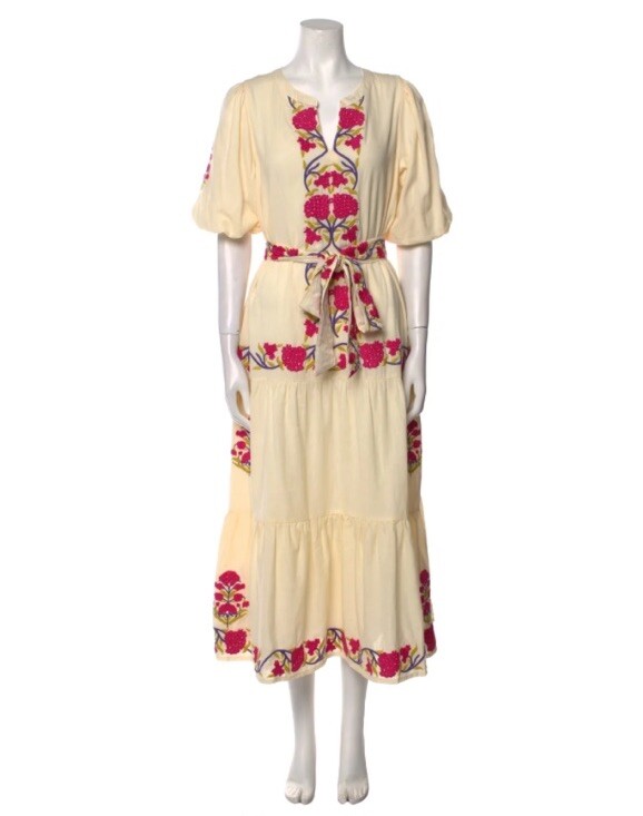 roller rabbit embroidered dress Roller Rabbit Faith Shift Dress - White