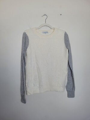 *Flawed* Barrow Grove 100% Cashmere Sweater Two Tone Gray