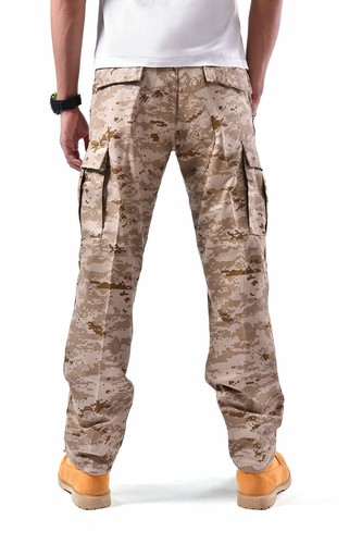 BACKBONE Mens Army Style BDU Pants Multi-Pocket Camouflage Casual Cargo Pants - Picture 74 of 128