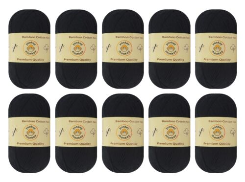 70% Bambus 30% Baumwolle Garn (10er Pack) von Yonkey Monkey 500 Gramm - Bild 13 von 49