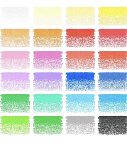 Rateza Kids Scented Colored Pencils, Set of 24 Easy-to-Grip Pencil Crayons, - Picture 3 of 8