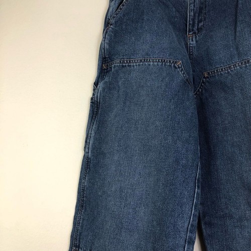 Gap 18 Carpenter Jeans 90’s Dark Wash Pockets 100% Cotton Denim Blue Classic - Picture 4 of 5