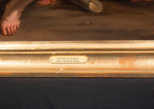 Pira funeraria italiana siglo XVIII Hércules en el monte Oeta GUIDO RENI (1575-1642) - Imagen 9 de 12