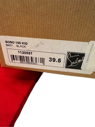 Christian Louboutin Soso Black Patent Leather Slingback Pumps EU 38.5 US 8 - Picture 17 of 17