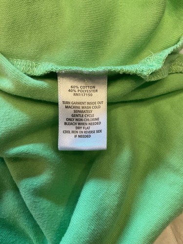 Quacker Factory by Jeanne Bice Top Size 2X Lime Green With Rhinestones Blouse - Picture 8 of 8