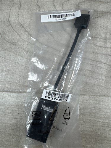 Lenovo ThinkPad Ethernet Extension Adapter Cable Gen 2 Black Replacement 01YU026 - Picture 2 of 11