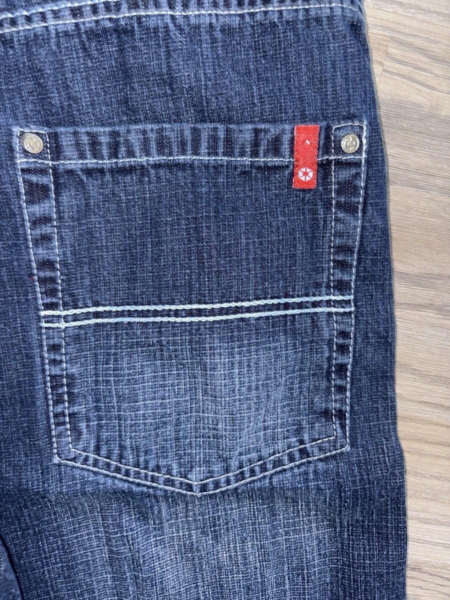 Vintage Southpole Red Tab Shorts Mens Sz 29 Blue Denim Jorts Baggy
