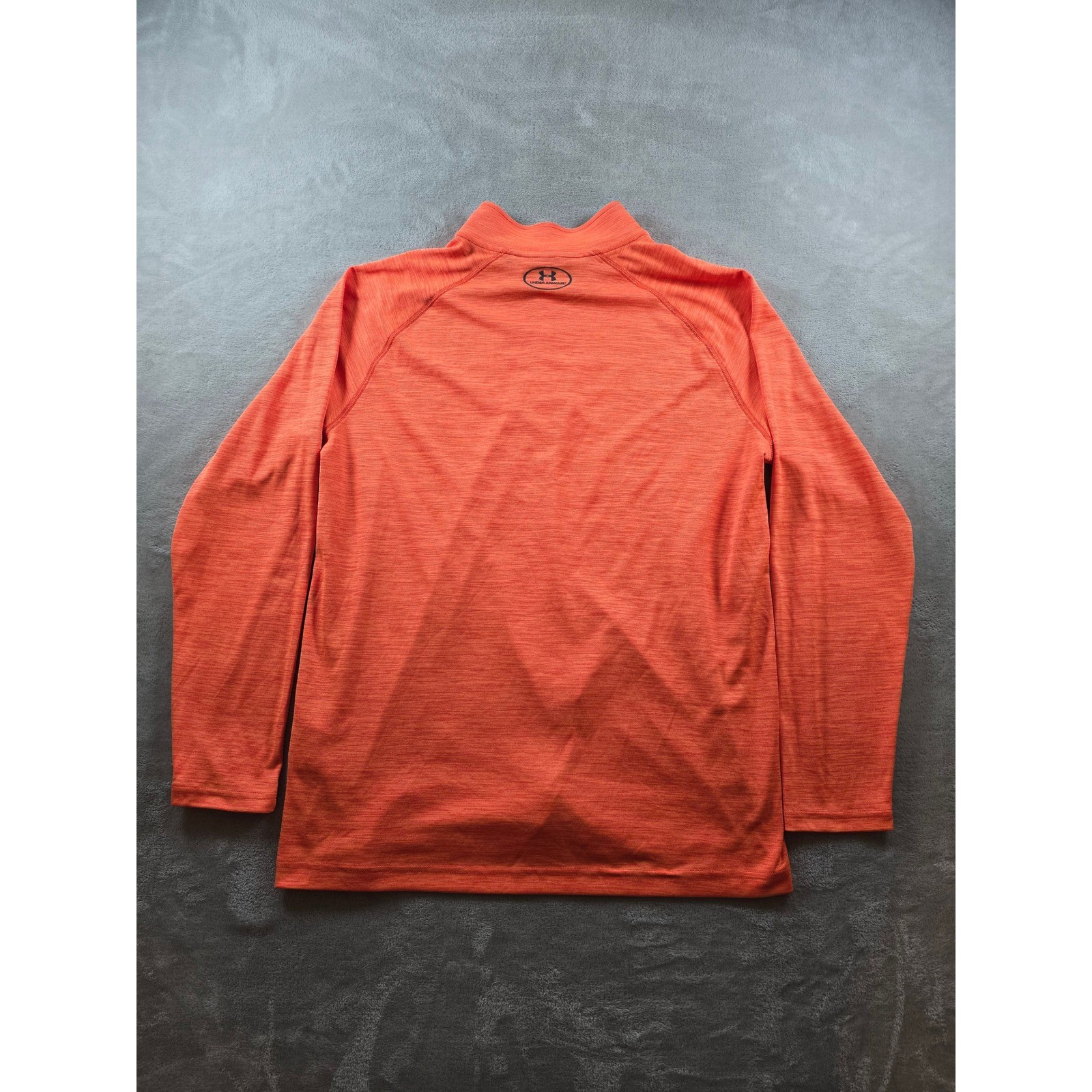 Under Armour Loose HeatGear Quarter 1/4 Zip Mens L Orange Pullover Long Sleeve thumbnail 9