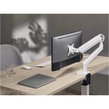 Conceptronic Supporto da Tavolo per Monitor a Schermo Piatto 35'' Bianco Scrivania - 7