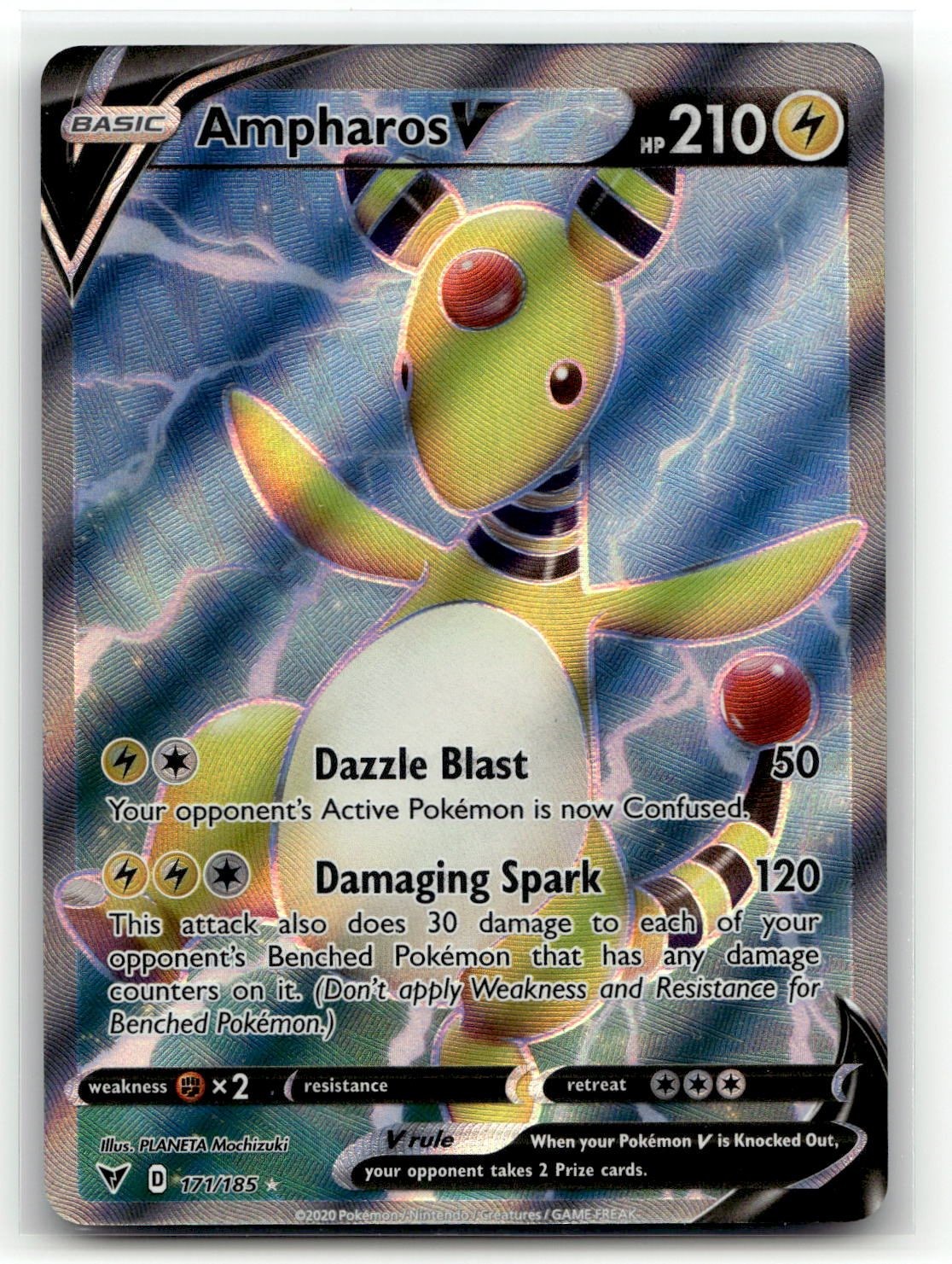 Ampharos V (Full Art) [SWSH04 - 171/185]NM