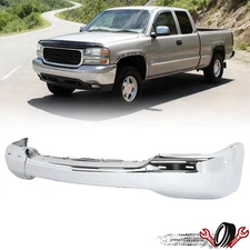 Front Chrome Steel Bumper Face Impact Bar Assembly For 99-06 GMC Sierra Yukon