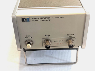 Hewlett-Packard 8447A Broadband Low-Noise RF Amplifier 0.1   400 MHz