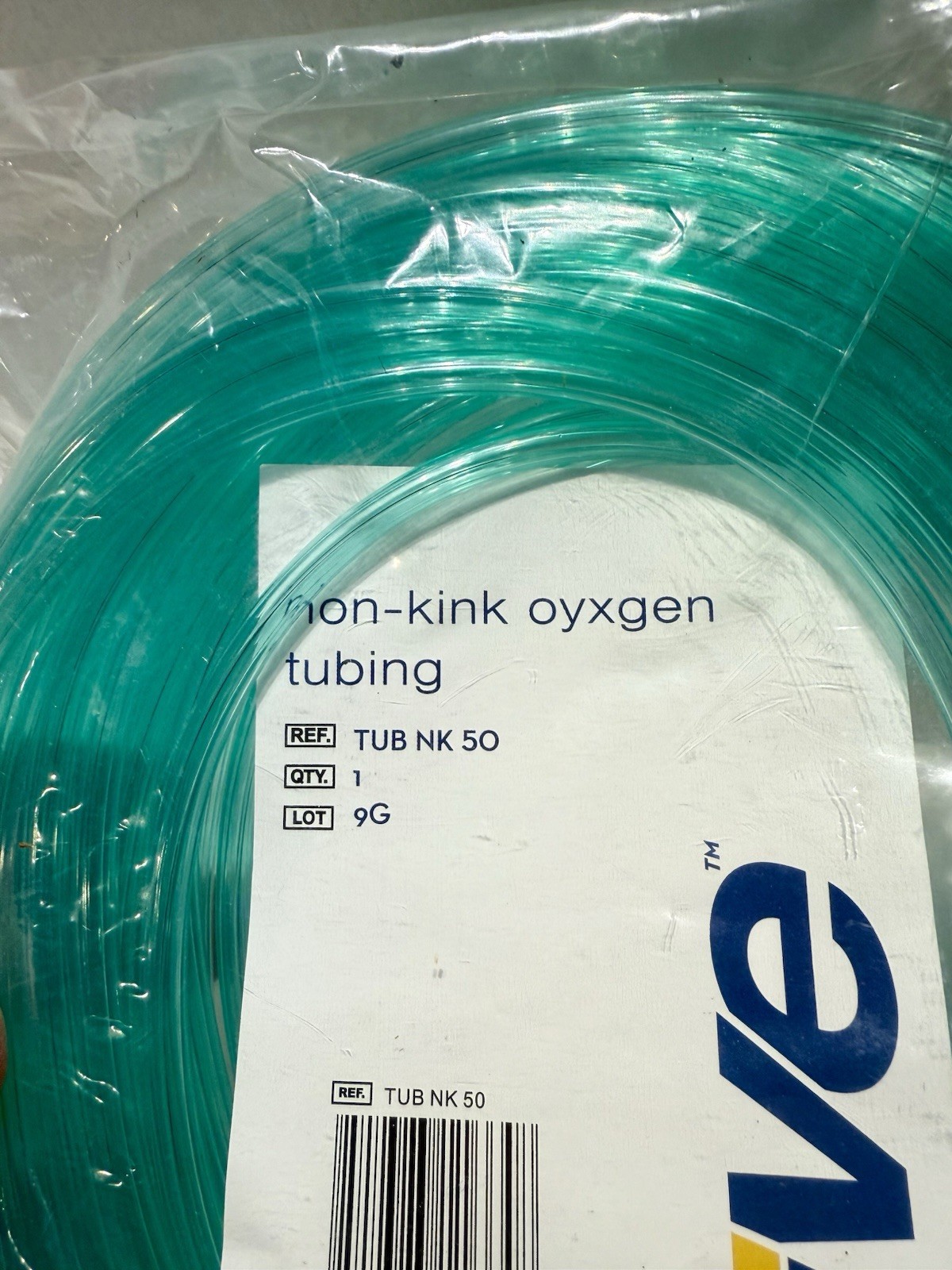 Drive Non Kink Oxygen Tubing New TUB NK 50 Feet Greenish Blue (NEW) in Pack