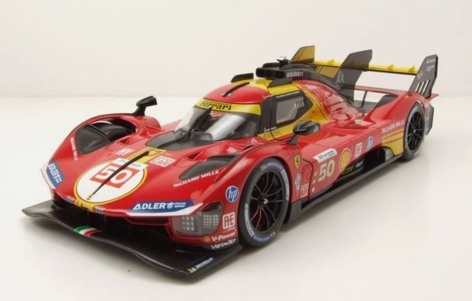 Modèle Réduit Ferrari 499P Hypercar Bburago 1/18 Edition Vainqueur Le Mans