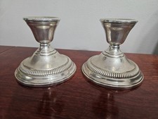 Vintage Sterling Silver International Weighted Candlestick Set