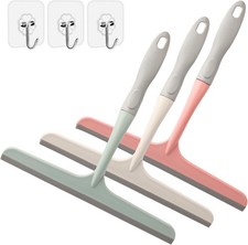 3 Pcs Shower Squeegee for Glass Doors, Car Window Squeegee, Streak-Mirror