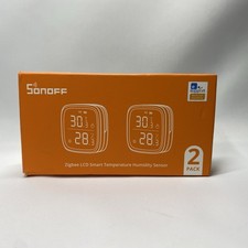 2 Pack SONOFF SNZB-02D Wireless Zigbee 3.0 LCD Smart Temperature Humidity Sensor