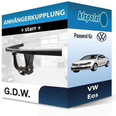 Für VW Eos 03.2006-12.2010 G.D.W. Anhängerkupplung starr neu