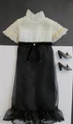 Vintage Mod Barbie #1869 Midi Magic Dress & Black Pilgrim Shoes