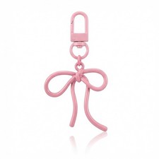 Bow Keychain, Elegant Bowknot Bag Charm, Key Ring for Backpacks Car Keys, F...