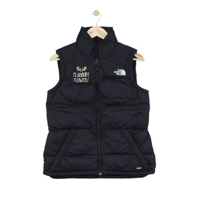 North Face 700 Daunen Bodywarmer Damen Größe M schwarz Puffer Outdoor Active