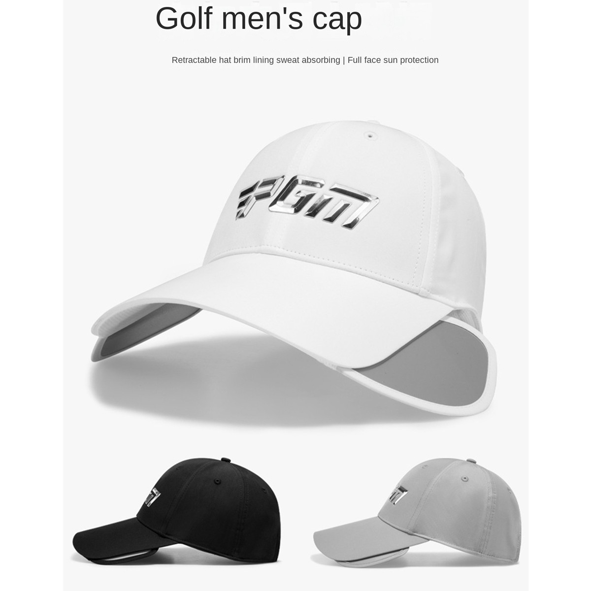 APL Cappellino Traspirante Cappello Visiera Retrattile Uomo Sudore Cappello Spiaggia Ko6875