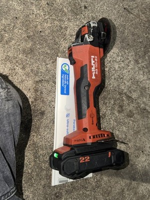 HILTI NURON AG 6D 22 6inch Cordless Brushless Angle Grinder W 3.95Ah Battery