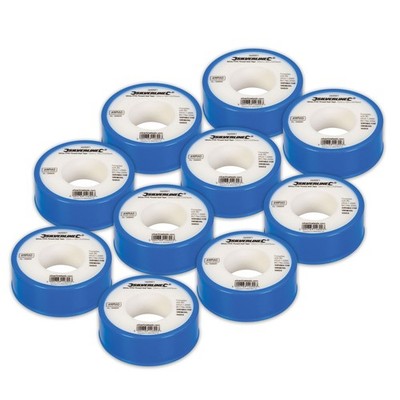 ROLLEN (10ER BEUTEL) TEFLONBAND PTFE 12mm X 12M