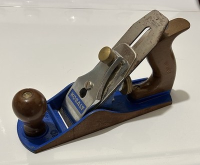 Kobalt 9.75'' Wood Bench Hand Plane Woodworking Smoothing Tool Blue 63287