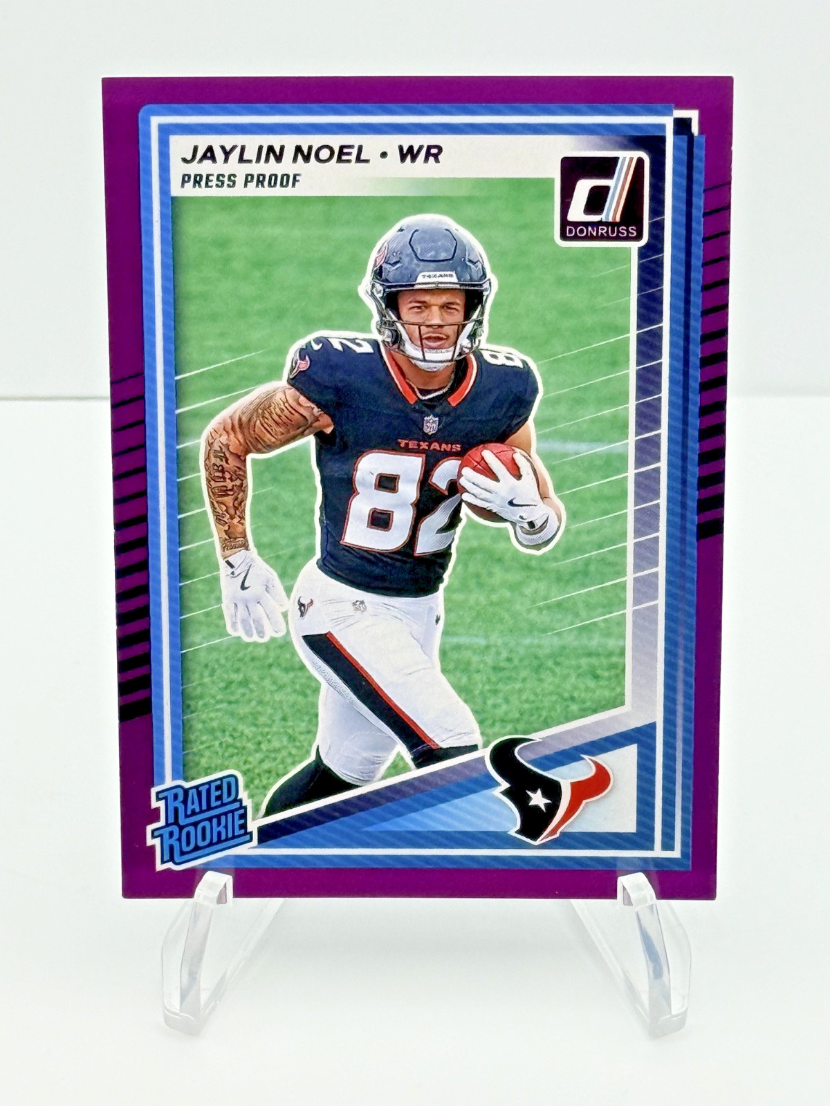 2025 Panini Donruss - Jaylin Noel (RC) Rated Rookie Purple Press Proof #324