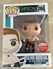 RARE ARROW OLIVER QUEEN  ISLAND SCARRED FT 260 FUNKO Pop Vinyl NIMB + P/P
