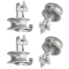 Sliding Gate Rollers, 5" Rear Pipe Track Wheels for Chain Link Sliding Gates,...