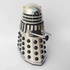 Doctor Who Classic Silver Black Dalek Action Figure 5.5" old loose #A4