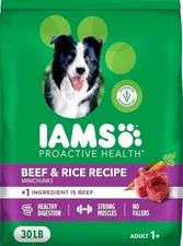 IAMS Proactive Health Minichunks Adult Dry Dog Food with Real Chicken, 30 lb....