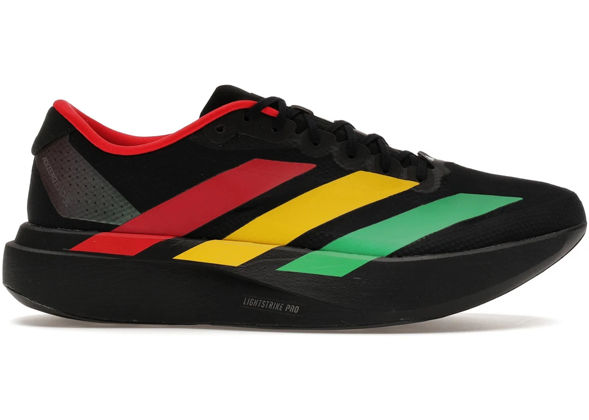 新品EVO SL BOB Marley ボブマーリー 27cm Bob Marley x adidas Adizero Evo SL Black Red Yellow for Sale