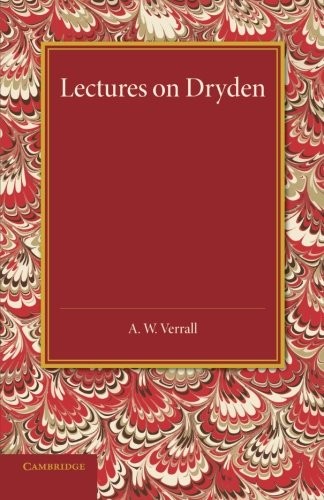Lectures on Dryden by Verrall, W.  New 9781107633988 Fast Free Shipping<-