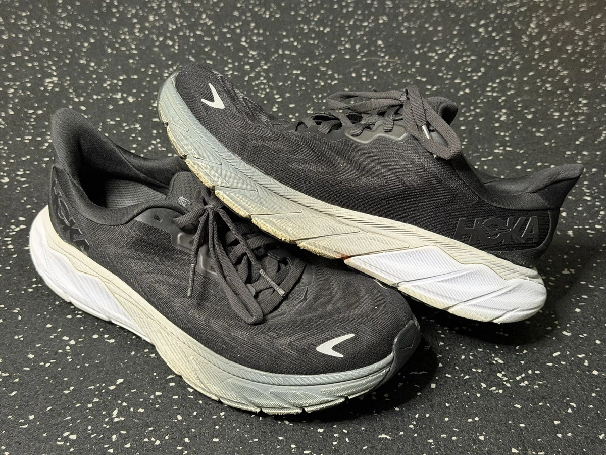 HOKA Arahi 6 Running Shoes Men’s 11D Black White Stability Sneakers‎ gym Workout Men main image 2