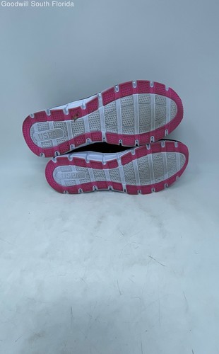 U.S. Polo Assn. Womens NW9951 Black White Pink Low Top Sneaker Shoes Size 11 - Picture 5 of 8