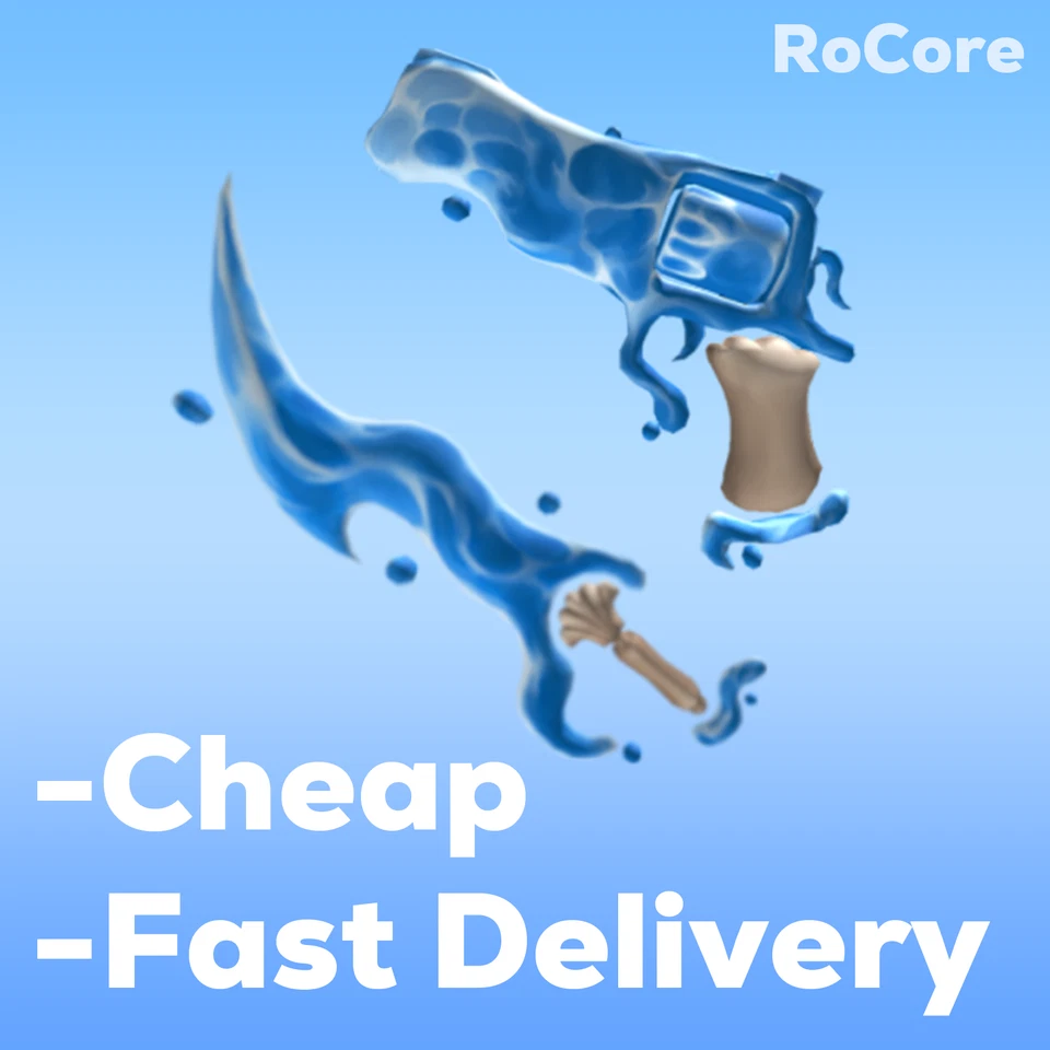 ROBLOX Murder Mystery 2 (MM2) 🌊 Ocean Set 🌊 - Waves Knife + Ocean Gun