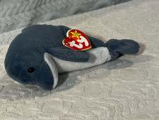 1997 Original Ty Beanie Baby- Echo the Dolphin MWMT w/Errors