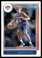 2021-22 Hoops Winter #232 Miles McBride New York Knicks Rookie