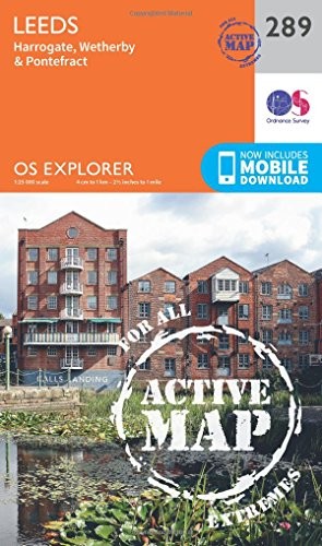 Leeds Map Weatherproof Harrogate Wetherby Pontefract by Ordnance Survey - Image 5