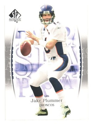 2003 Upper Deck SP Authentic NFL Football Denver Broncos Jake Plummer