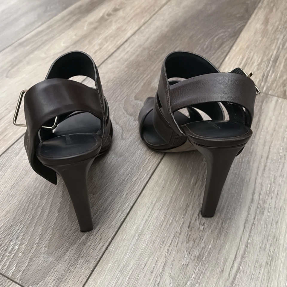 ALEXANDER WANG SANDALIAS "KERRY" EN MARRÓN MELAZA Talla 7.5/38 Foto 3 de 4