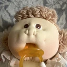 Cabbage Patch Kids 1983 16in Girl Doll Brown Eyes Blonde Curly Hair Signed