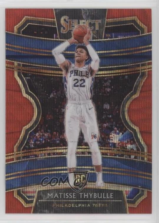 2019-20 Panini Select Concourse Tmall Red Wave Prizm Matisse Thybulle #97 0ad