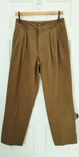 Vintage Bugle Boy Pants 34 M Tan Darts Tapered Retro Chino Y2K Pants