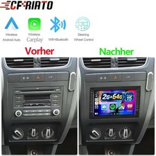 2+64GB Android 15 Carplay GPS Navi WiFi FM Für VW Fox 5Z 5Z1 5Z3 5Z4 5Z5 RCD200