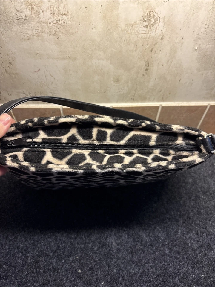 Bolso de Mano Estructurado Estampado de Jirafa Piel Sintética Kate Spade Nueva York Años 90 De Colección Foto 3 de 4
